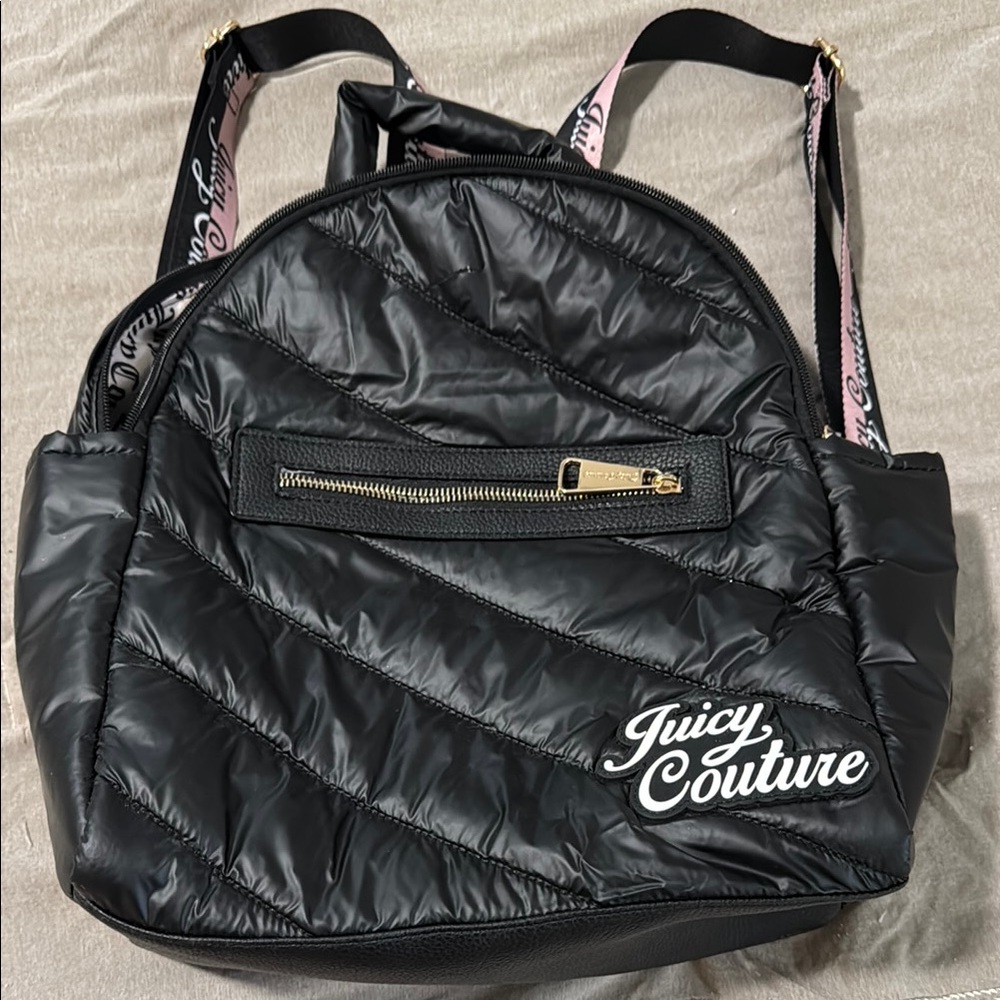 Juicy Couture Black Quilted Backpack